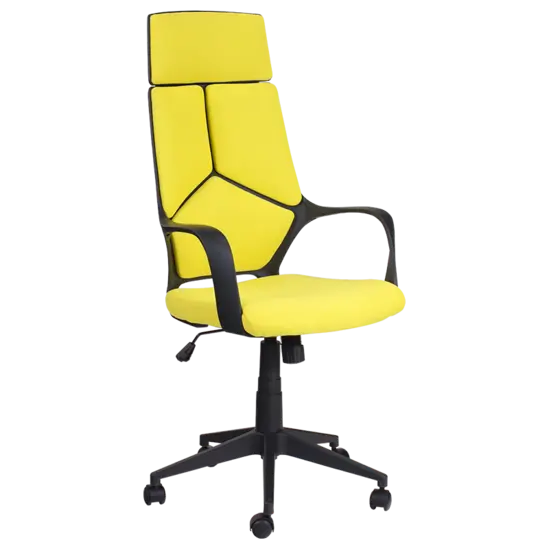 Директорски стол ЯКИМ - черна рамка, цвят горчица