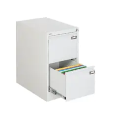 Метална картотека FRT с 2 чекмеджета с отворено чекмедже