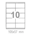 Самозалепващи етикети 105х57 10 бр.