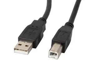 Кабел Lanberg  USB-A (M) - USB-B (M) 2.0 cable 3m, black ferrite