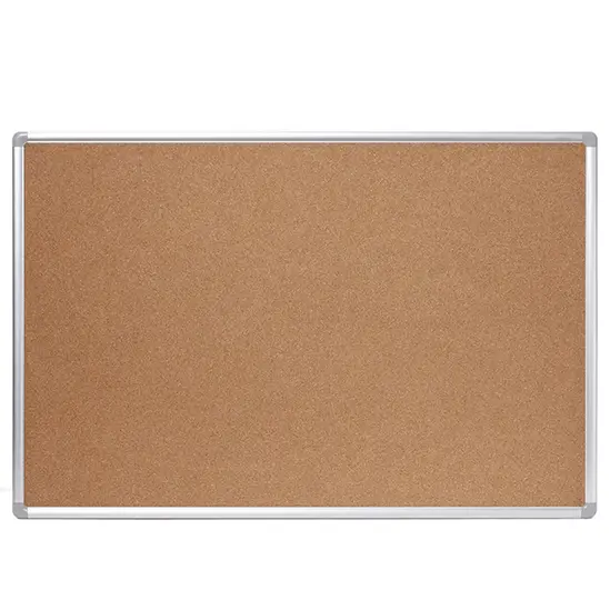 Коркова дъска с алуминиева рамка 90х120 см-снимка отпред