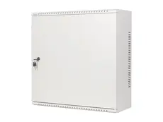 Комуникационен шкаф Lanberg rack cabinet 19' wall-mount 6U+3u540x200 low-profile grey (assembled)