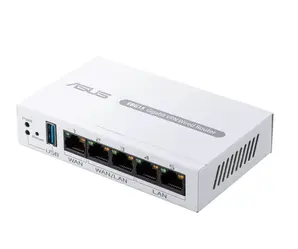 Рутер Asus Business Gigabit VPN wired router, ExpertWiFi EBG15, 1 gigabit WAN+2 gigabit WANLAN, USB port backups, Bluetooth® 3.0, SDN, customized guest portal, Commercial-Grade Network Security & VPN, wall mounting, White