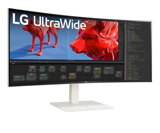 Монитор LG 38WR85QC-W, 37.5' UltraWide AG , Curved 21:9 IPS Panel, 1 ms (GtG), 1000:1, 450 cdm2, WQHD+ (3840x1600), HDR600, DCI-P3 98% , AMD FreeSync, NVIDIA G-SYNC, 144Hz, USB Type-C, RJ45, Speacers 7Wx2, HDMI, DisplayPort, KVM, PBP, PIP, Tilt, Black