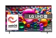 Телевизор LG 65UA75003LA, 65" 4K UltraHD TV 4K (3840x2160), DVB-T2CS2, webOS 25 Smart, ThinQ AI, Alpha 7 AI Processor, WiFi, HDR10 pro, HLG, ALLMHGiG, 4K Upscaling, AI Sound pro, Multiple View, HDMI eARC, LAN, USB, Bluetooth, Google Cast, 2 Pole Stand,