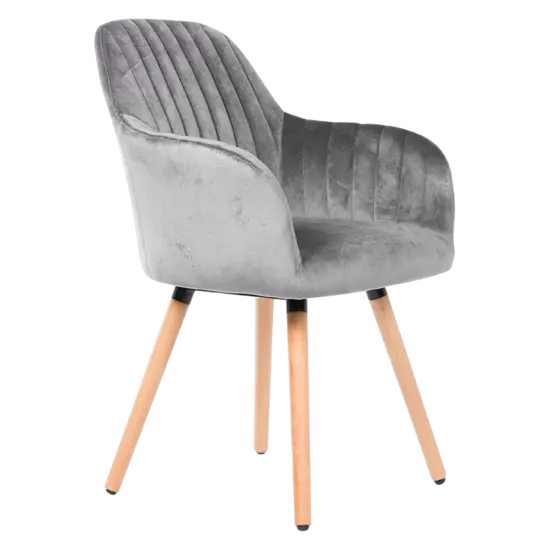 Трапезен стол ПАУТАЛИЯ - с дървени крака