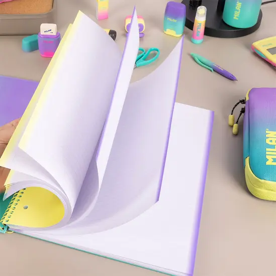 Тетрадка спирала А4 Sunset Milan 80 л 3 броя