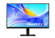 Монитор Samsung 27D800  27" VA LED, 3840x2160 PBP, PIP, USB-C 90W, USB 3.0, DP, HDMI Black