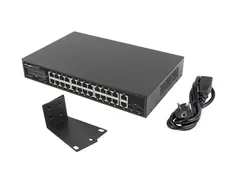 Комутатор Lanberg switch 24x 1GB poe+2x GB 2x sfp rack 19' gigabit ethernet 360w
