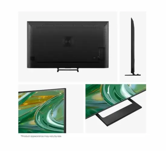 Телевизор Hisense 50" E8S, 4K Ultra HD 3840x2160, ULED, Quantum Dot,144 Hz,HDR 10+, HLG, Dolby Vision, DTS Virtual X, Smart TV, WiFi, Light Sensor, BT, Anyview Cast, 4xHDMI, 2xUSB, LAN, CI+, DVB-T2/C/S2, Singale Stand, Black
