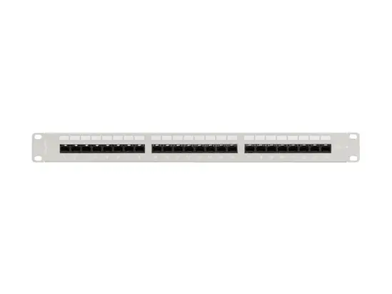 Пач панел Lanberg patch panel 24 port 1U 19' CAT.6a utp with cable organizer grey