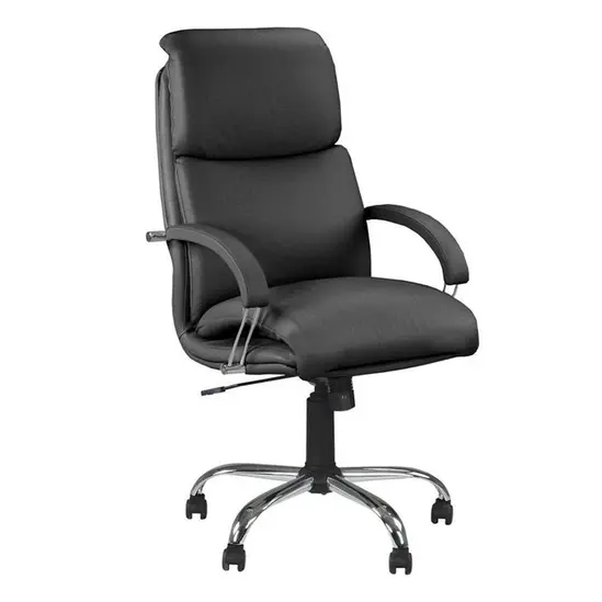 Директорски стол NADIR - черна еко кожа