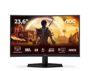 Монитор AOC C24G42E, 23.6' VA Curved 1500R, WLED, 1020x1080@180Hz, 4ms GtG, 0.5ms MPRT, 250cd m/2, 3000:1, 80M:1 DCR, Adaptive Sync, FlickerFree, Low Blue Light, 2Wx2, Tilt, 2xHDMI, DP