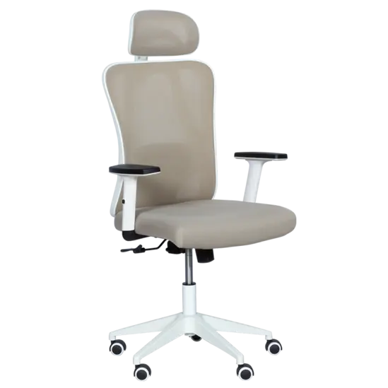 Директорски стол МЕЛИСА- бежов цвят, меш