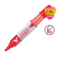 Маркер за бяла дъска Pilot Master червен iс пиктограми за цена