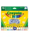 Маркери Crayola измиваеми с коничен връх 12 цвята
