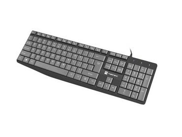 Клавиатура Natec keyboard Nautilus SLIM Black-Grey US layout
