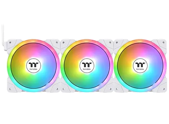 Вентилатор Thermaltake SWAFAN EX12 ARGB PC Cooling Fan TT Premium Edition 3 Fan Pack White