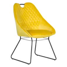 Трапезен стол ЖЕЛАНА- жълт