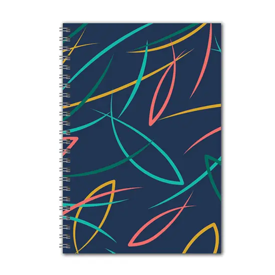 Комплект бележници със спирала DESIGNS-син