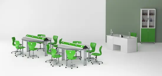 Кабинет HEXA по физика - зелена стая