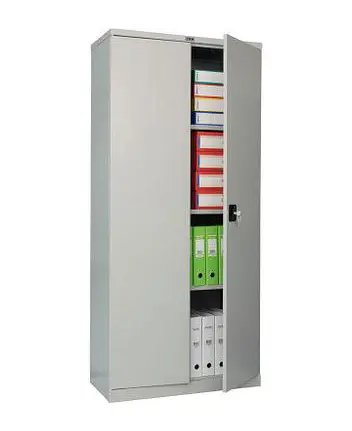 Архивен шкаф PMT с 4 отделения 190x100x50 см - сниман отпред, с дясна врата отворена