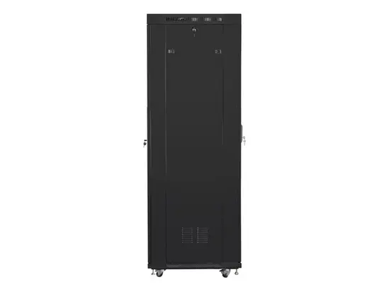 Комуникационен шкаф Lanberg rack cabinet 19' free-standing 42U600x800 (flat pack) with mesh door lcd black v2