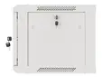Комуникационен шкаф Lanberg rack cabinet 19' wall-mount 6U600x450 for self-assembly with metal door grey (flat pack)