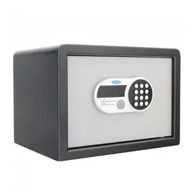 Затворен метален сейф UNS TRL1 - затворен, сив, с ел. заключване