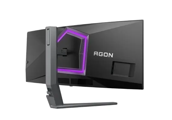 Монитор AOC AG346UCD, 34" Curved 1800R QD-OLED, 3440x1440@175Hz, 0.03msGtG, 1000 cd/m2, 1.5M:1, 80M:1DCR, Adaptive Sync, FlickerFree, Low Blue Light, 8Wx2, Tilt, Height Adjust, Swivel, 2xHDMI, DP, USB hub