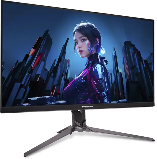 Монитор Acer Predator XB323QUPbmiiprx, 31.5'' QHD (2560x1440) IPS, ZeroFrame, 180Hz, 0.5ms (GTG Min.), HDR10, FreeSync, 250nits, 2xHDMI, Speakers, DP, Audio Out, VisionCare, Energy Class E, Black, 2Y