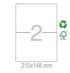 Рециклирани етикети 210x148 2 бр.
