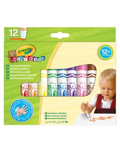 Маркери Crayola измиваеми 12 цвята