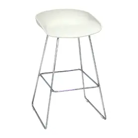 Бар стол КАНАТИЦА SLD 15- бяла седалка