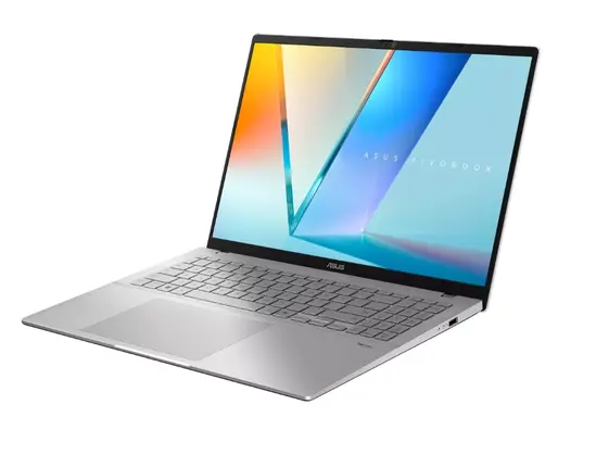 Лаптоп Asus Vivobook S S3607VA-RP163,Intel Core 7 240H 2.5 GHz (24MB Cache, up to 5.2 GHz, 10 cores, 16 Threads), 16.0" WUXGA(WU) 1920X1200 16:10,IPS, 144 Hz,LPDDR5  16GB  ( on BD),1TB SSD G4,Backlit Chiclet  with Num-key, No OS, Cool Silver+Backpack