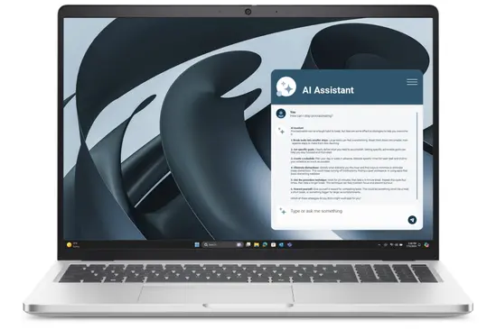 Лаптоп Dell Pro 16 Plus PB16255, AMD Ryzen 5 PRO 230, 32GB, 1TB SSD Gen4, 16.0" FHD+, AMD Radeon 760M, FgrPr & SmtCd, FHD, IR Cam, Mic, WLAN + BT, Backlit Kb, 3 Cell, W11Pro + Dell Pro 14-16 Premium Slim Backpack