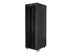 Комуникационен шкаф Lanberg rack cabinet 19' free-standing 37U600x800 (flat pack) with glass door lcd black v2