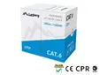 Кабел Lanberg LAN cable CAT.6 utp 305m solid cu grey cpr + fluke passed