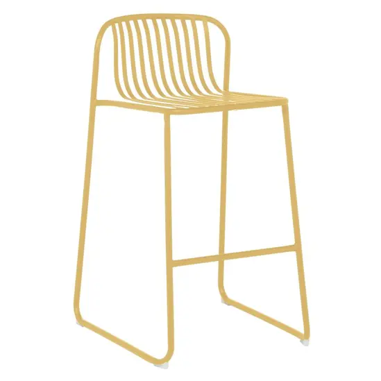 Градиснки стол КЛАРА- снимка отпред, жълт цвят