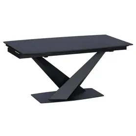 Трапезна маса ЛЕНА разтегателна- черна керамика