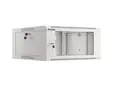 Комуникационен шкаф Lanberg rack cabinet 19' wall-mounted 4U 600 fast assembly (flat pack) grey