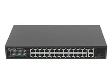 Комутатор Lanberg Switch 24 x 100MB POE+2 x Combo Rack 19' Gigabit Ethernet, 250W