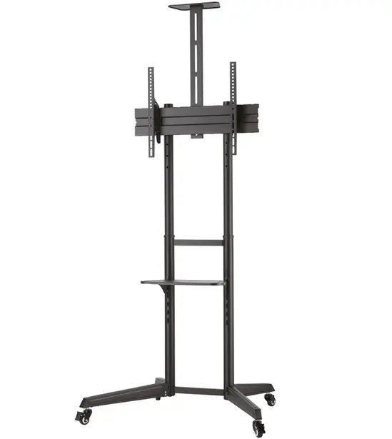Стойка Neomounts Mobile Floor Stand incl. AV- and cam shelf (height adjustable: 128.5-145 cm)