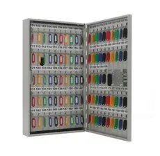 Табло за ключове KL 195 броя - с ел. заключване, снимано отпред, сиво, с наредени ключове вътре