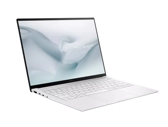 Лаптоп Asus Zenbook S UX5406AA-SU300XNA, Intel Ultra 9 386H 2.1 GHz (18MB Cache, up to 4.9 GHz,,14.0 OLED WQXGA+(WQ+) 2880*1800 500nits(HDR 1100nits) Glare , 120Hz, Glare , 32GB LPDDR5X on BD,1TB SSD, Backlit Kbd, Windows 11 Pro,Scandinavian White