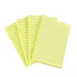 Самозалепващи листчета 150х100мм на редове жълт пастел