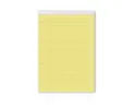 Блокнот с перфорация А4 жълт офсет  40 л линиран