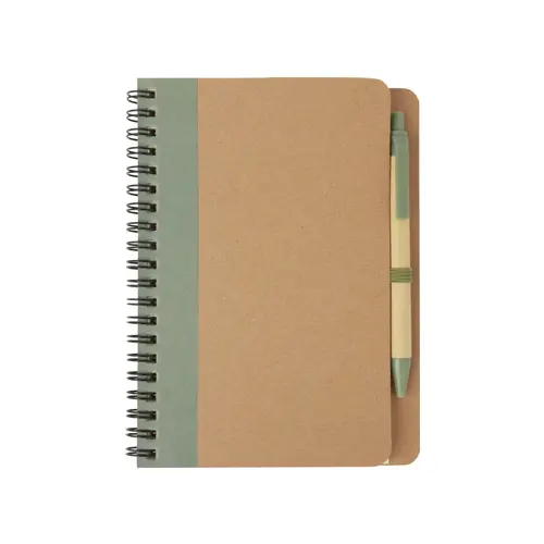 Тефтер PRIESTLY -зелен цвят