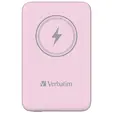 Външна батерия Verbatim MCP-10PK Power Pack 10000 mAh with UBS-C® PD 20W  Magnetic Wireless Charging 15W Pink