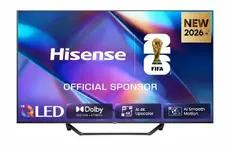 Телевизор Hisense 43" A7S, 4K Ultra HD 3840x2160, QLED, FALD, Quantum Dot, HDR 10+, HLG, Dolby Vision, Dolby Atmos, Smart TV, WiFi 5GHz, WiFi Direct, BT, Anyview Cast, 3xHDMI, 2xUSB, LAN, CI+, DVB-T2/C/S2, Black